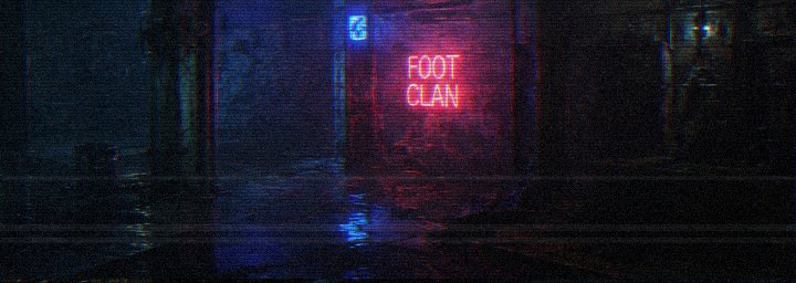 the room: neon sign in a wet warehouse